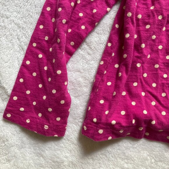 Baby Gap Factory 3T Long Sleeve Tee Pink Fuchsia Polka Dot Kids Button-Up - Picture 7 of 16